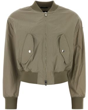 Tatras Sage Green Nylon Ottamota Bomber Jacket