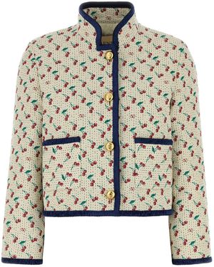 ジャケット Valentino Garavani Embroidered Jacquard Jacket Valentino Garavani Jackets for Women | Online Sale up to 47