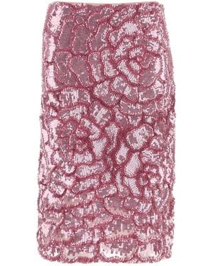 Des Phemmes Gonna in paillettes rosa