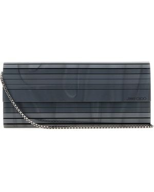 Jimmy Choo Midnight Pvc Sweetie Clutch - Grey