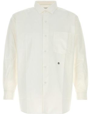 Nanamica White Cotton Blend Oversize Shirt
