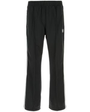 Needles Black Polyester joggers