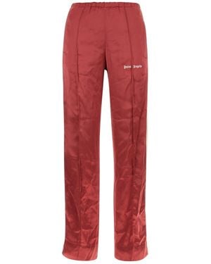 Palm Angels Tyrian Viscose Pant - Red