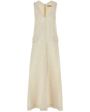Camilla & Marc Sand Stretch Polyester Blend Floris Dress - White