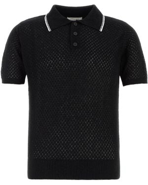 b*o様 ERNEST W. BAKER PIN STRIPE POLO Ernest W. Baker Striped Polo in Black for Men | Lyst