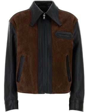Marni Two-tone Leather Jacket - Black