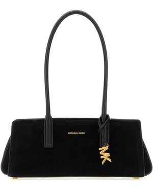 MICHAEL Michael Kors Black Suede Shoulder Bag