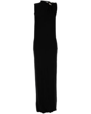 Jean Paul Gaultier Black Stretch Rayon Dress