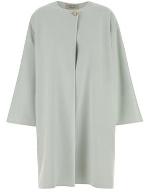Agnona Ice Wool Blend Coat - Grey