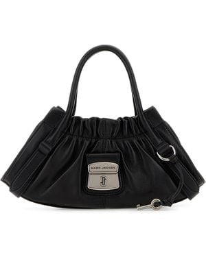 Marc Jacobs Borsa a mano Satchel piccola in pelle nera - Nero