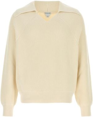 Bottega Veneta Maglione in misto cotone crema - Neutro