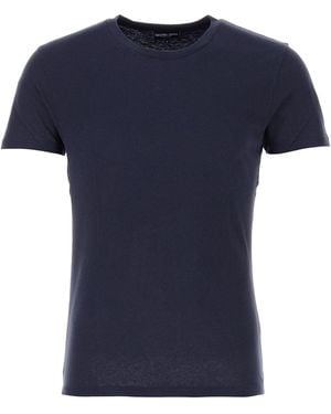 Frescobol Carioca T-shirt Lucio in misto cotone blu notte
