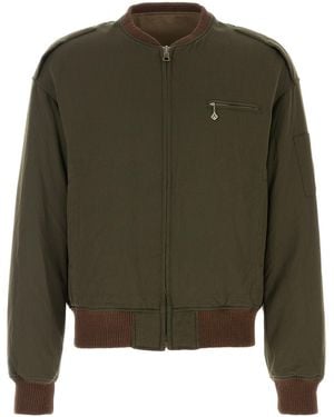 Visvim Wool Blend Gunner Down Jacket - Green