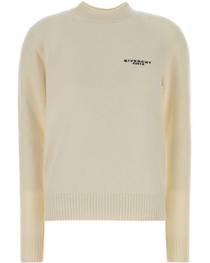 Givenchy Ivory Wool Blend Jumper - Natural