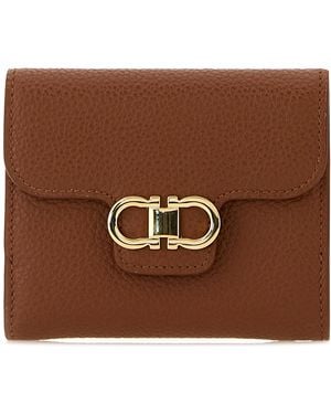 Ferragamo Caramel Leather Wallet - Brown