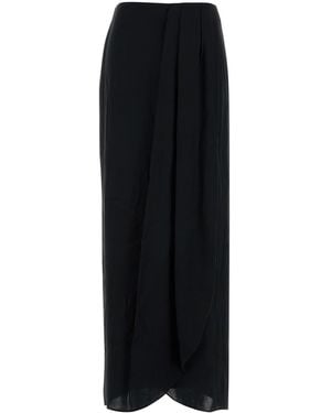 Maison Margiela Gonna in raso nero