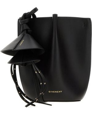 Givenchy Leather Nano Snap Bucket Bag - Black