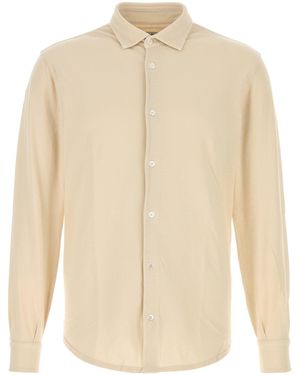Fedeli Sand Cotton Shirt - White