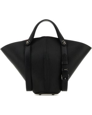 Maison Margiela Leather Bucket Bag - Black
