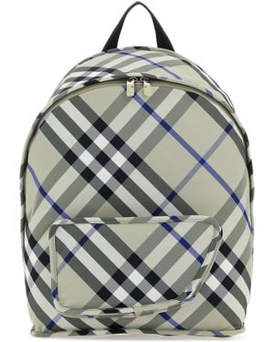 Burberry Nylon Shield Backpack - Grey