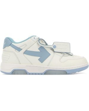 Off-White c/o Virgil Abloh Sneakers Out Of Office in pelle bianca - Bianco