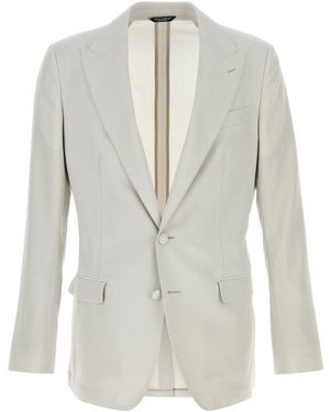 Dolce & Gabbana Ice Wool Blazer - White