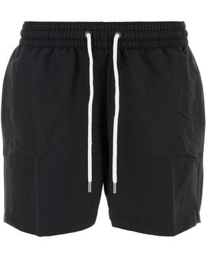 Frescobol Carioca Black Polyester Sport Swimming Shorts