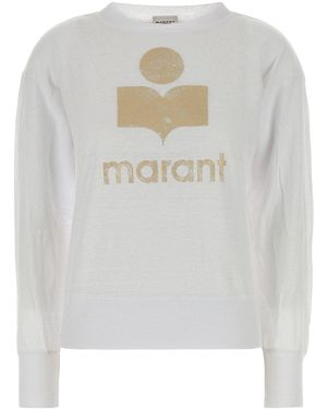 Isabel Marant White Linen Klowia T-shirt