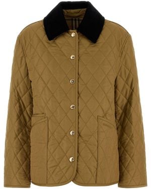 Burberry Beige Polyester Jacket - Green
