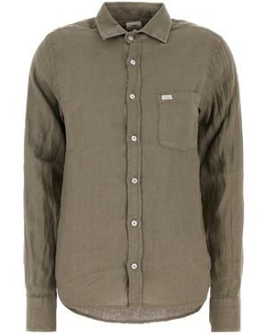 Lois Sage Linen Shirt - Green