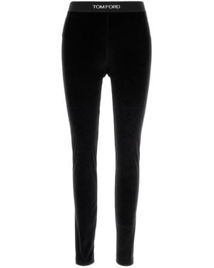 Tom Ford Black Velvet leggings
