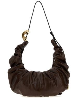 DIESEL Brown Synthetic Leather Grab-d Shoulder Bag