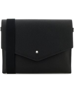 Montblanc Black Leather Companion Crossbody Bag