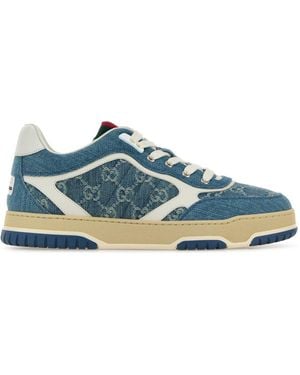 Gucci Sneakers Re-Web in denim - Blu