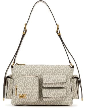 MICHAEL Michael Kors Printed Canvas Dakota Crossbody Bag - Metallic
