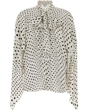 Stella McCartney Printed Satin Shirt - White