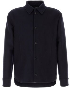 Jil Sander Midnight Blue Wool Shirt