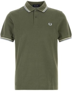 Fred Perry Fp Twin Tipped Shirt - Green