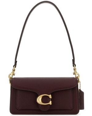 COACH Borsa a spalla Tabby 20 in pelle vinaccia - Viola
