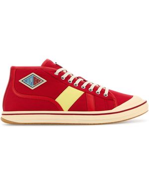 Bottega Veneta Sneakers Summer in tela rossa - Rosso