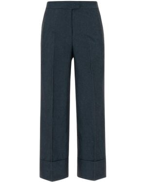 PT Torino Denim Blue Cotton Blend Colette Palazzo Pant