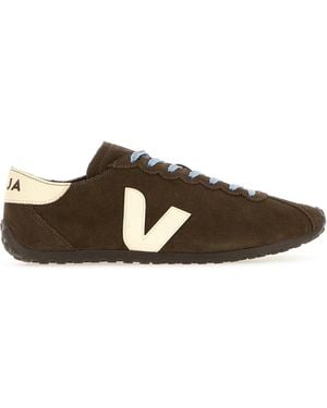 Veja Brown Suede Cateyes Sneakers