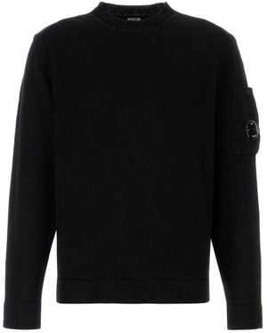 C.P. Company Black Cotton Sweater