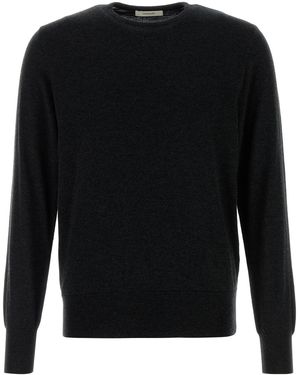 Lemaire Slate Wool Sweater - Black