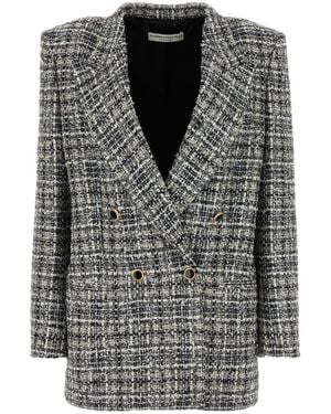 Alessandra Rich Jackets And Vests - Black