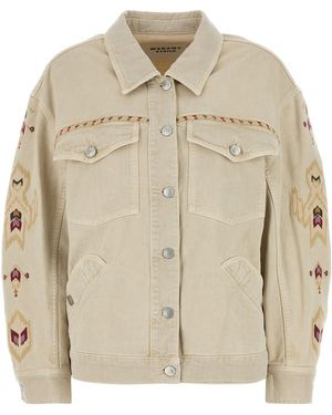 Isabel Marant Giubbino Manona in denim beige - Neutro