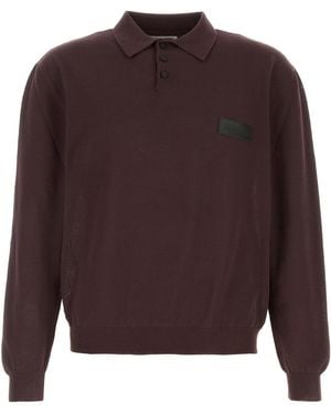 Magliano Purple Cotton Classic Polo Shirt - Brown