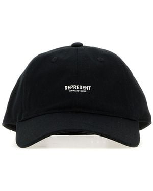 Represent Cappello da baseball in cotone nero