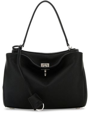Balenciaga Black Leather Small Rodeo Handbag