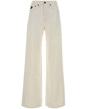 Lois White Denim Skater Loose Wide-leg Jeans